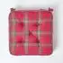 Homescapes Edward Tartan Sitzkissen, Baumwolle, 40x40x10cm