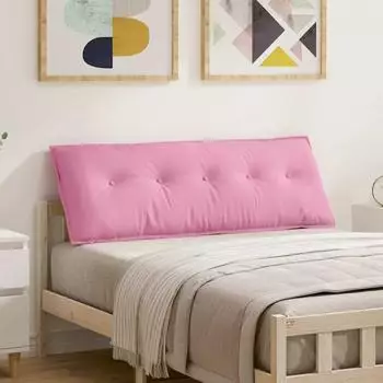 vidaXL R&uuml;ckenkissen rosa 140x19x50cm Stoff (42014845)