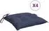 vidaXL Stuhlkissen 4 Stk. Oxford-Gewebe Marineblau 40x40x7cm (378856)