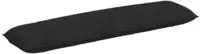 vidaXL R&uuml;ckenkissen Schwarz 200 x 50 x 19 cm Stoff
