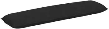 vidaXL R&uuml;ckenkissen Stoff Schwarz 200x19x50cm