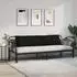 vidaXL Rückenkissen Stoff Schwarz 200x19x50cm