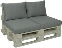 Go-de - Palettenkissen Grau 80 X 60 X 12 Cm Palettenpolster Sitzkissen Auflage