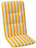 Best Klappsesselauflage Basic-Line 120 x 50 cm (0270) gelb/weiß