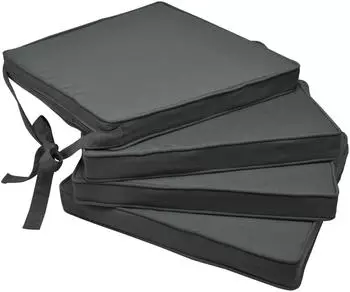 Beautissu Loft Sk 45x40 cm 4er-Set graphit