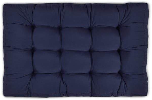 Beautissu Style Palettenkissen Sitzkissen 120x80x15 cm dunkelblau