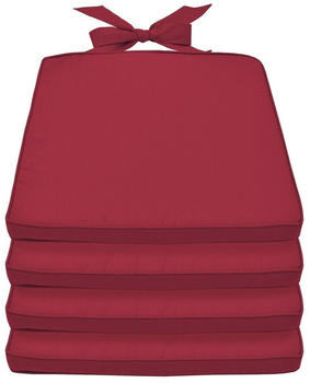 Beautissu Pia 4er 45 x 40 x 5 cm Rot