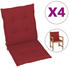 Rot (314141): vidaXL Gartenstuhl-Auflagen 4 Stk. 100x50x3cm