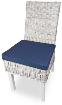 sunnypillow Stuhlkissen 4er Set 40x45x5cm blau