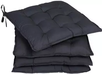 Detex Sitzkissen 4er Set Cozy anthrazit (108031)