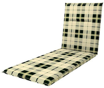 Doppler Rollliegenauflage Spot 195x60x5cm karo schwarz