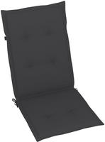 vidaXL Gartenstuhlauflagen f&uuml;r Hochlehner 2 Stk. Anthrazit 120x50x2 cm