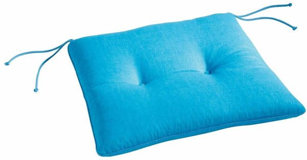 Best Stuhlauflage Uni 46x45cm blau