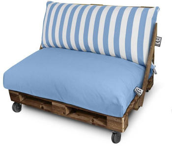 Happers Outdoor pallet cushion 120x60x20 linien Blue