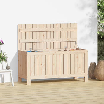 vidaXL Gartentruhe 108x42,5x54cm Massivholz Kiefer Natur