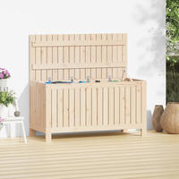 Gartentruhe 115x49x60 Cm Massivholz Kiefer - Vidaxl