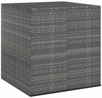 vidaXL Garten-Kissenbox PE Rattan 100x97,5x104cm Grau