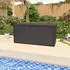 Deuba Woody Holzoptik klappbarem Deckel 120x46x57cm schwarz