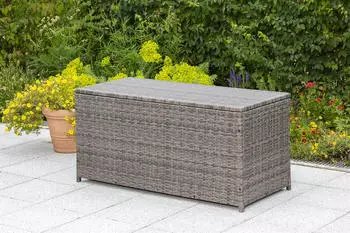 Merxx Kissenbox Stahlgestell mit Kunststoffgeflecht (28815-267)