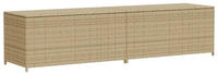 vidaXL Gartentruhe Beige 469L Poly Rattan