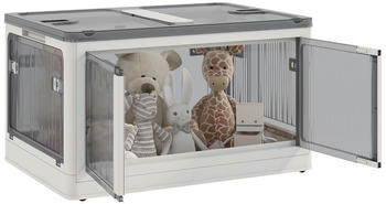 HomCom Outsunny Aufbewahrungsbox Truhe 69L wei&szlig;