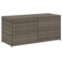 Gartentruhe Grau 283l Poly Rattan - Vidaxl