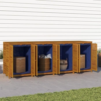 vidaXL Gartenbox Massivholz Akazie 280 x 87 x 104 cm