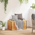 vidaXL Gartenbox Massivholz Akazie/Stahl 85 x 45 x 45/53 cm
