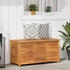 vidaXL Gartenbox Massivholz Akazie mit Lüftungsschlitzen 113 x 50 x 56 cm
