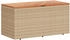vidaXL Gartentruhe Polyrattan/Akazienholz 110 x 50 x 54 cm beige