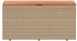 vidaXL Gartentruhe Polyrattan/Akazienholz 110 x 50 x 54 cm beige