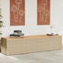 vidaXL Gartentruhe Polyrattan/Akazienholz 220 x 50 x 54 cm beige