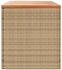 vidaXL Gartentruhe Polyrattan/Akazienholz 220 x 50 x 54 cm beige
