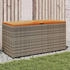 vidaXL Gartentruhe Polyrattan/Akazienholz 110 x 50 x 54 cm grau