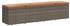 vidaXL Gartentruhe Polyrattan/Akazienholz 220 x 50 x 54 cm grau