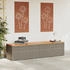 vidaXL Gartentruhe Polyrattan/Akazienholz 220 x 50 x 54 cm grau