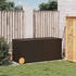 vidaXL Gartentruhe Polyrattan mit Rollen 283 Liter braun