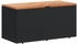vidaXL Gartentruhe Polyrattan/Akazienholz 110 x 50 x 54 cm schwarz