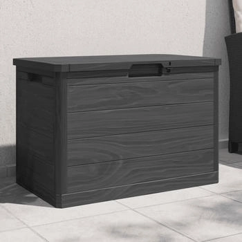 vidaXL Outdoor-Kissenbox Polypropylen 77,5 x 44,5 x 53 cm anthrazit