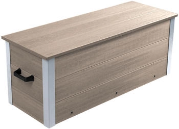 Dobar WPC Auflagenbox 115x42,8x47,2 cm silbergrau