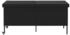 vidaXL Gartentruhe mit Rollen 160x55x75 cm Poly Rattan schwarz