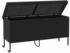 vidaXL Gartentruhe mit Rollen 160x55x75 cm Poly Rattan schwarz