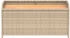 vidaXL Bank mit Stauraum 100x50x52 cm Poly Rattan Akazienholz beige