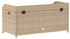vidaXL Bank mit Stauraum 100x50x52 cm Poly Rattan Akazienholz beige