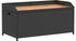 vidaXL Bank mit Stauraum 100x50x52 cm Poly Rattan Akazienholz schwarz