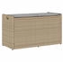 vidaXL Outdoor-Sitzbank mit Stauraum und Kissen 100 cm beige