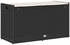 vidaXL Outdoor-Sitzbank mit Stauraum und Kissen 100 cm schwarz