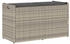vidaXL Outdoor-Sitzbank mit Stauraum und Kissen 100 cm hellgrau