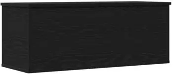 vidaXL Aufbewahrungsbox in Schwarz Eiche 90x35x35cm aus Holzwerkstoff (868713)