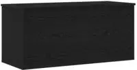 vidaXL Aufbewahrungsbox Schwarz Eichen-Optik 100 x 42 x 46 cm
